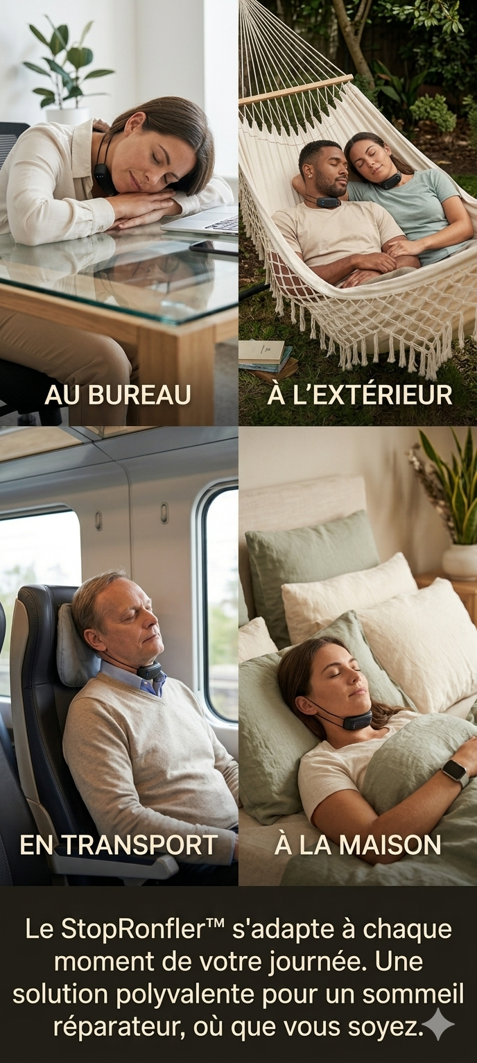Votre partenaire ronfle? Retrouvez enfin le silence dès la 1ère nuit.
